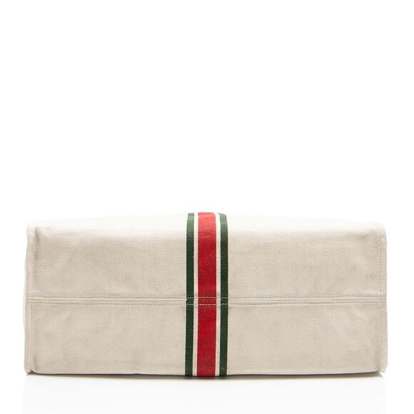 Gucci Canvas Web Foldable Large Tote - Picture 4 of 16